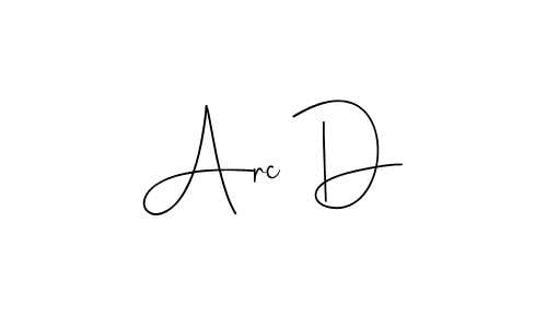 Also You can easily find your signature by using the search form. We will create Arc D name handwritten signature images for you free of cost using Andilay-7BmLP sign style. Arc D signature style 4 images and pictures png