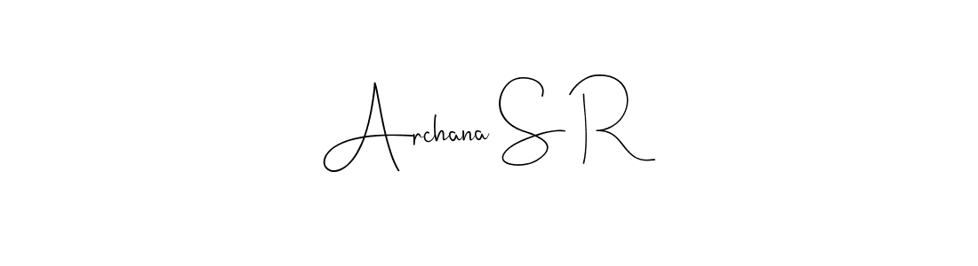 Also we have Archana S R name is the best signature style. Create professional handwritten signature collection using Andilay-7BmLP autograph style. Archana S R signature style 4 images and pictures png