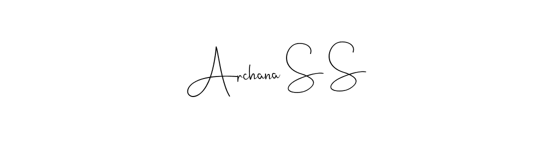 It looks lik you need a new signature style for name Archana S S. Design unique handwritten (Andilay-7BmLP) signature with our free signature maker in just a few clicks. Archana S S signature style 4 images and pictures png