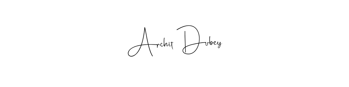 You can use this online signature creator to create a handwritten signature for the name Archit Dubey. This is the best online autograph maker. Archit Dubey signature style 4 images and pictures png