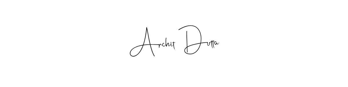 Use a signature maker to create a handwritten signature online. With this signature software, you can design (Andilay-7BmLP) your own signature for name Archit Dutta. Archit Dutta signature style 4 images and pictures png