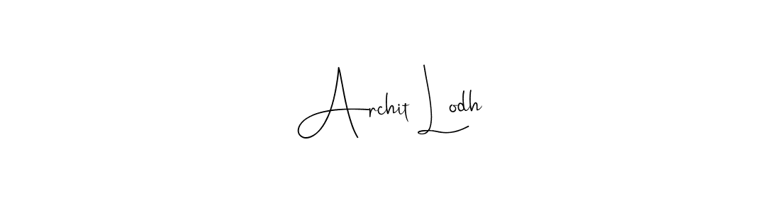 Also You can easily find your signature by using the search form. We will create Archit Lodh name handwritten signature images for you free of cost using Andilay-7BmLP sign style. Archit Lodh signature style 4 images and pictures png