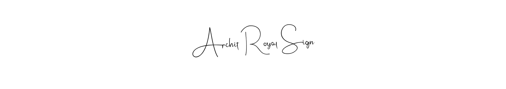 Make a short Archit Royal Sign signature style. Manage your documents anywhere anytime using Andilay-7BmLP. Create and add eSignatures, submit forms, share and send files easily. Archit Royal Sign signature style 4 images and pictures png