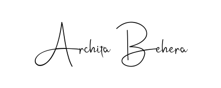 The Andilay-7BmLP handwriting style adds charm and authenticity to name Archita Behera. A wonderful choice for personal thank-you notes. Archita Behera signature style 4 images and pictures png