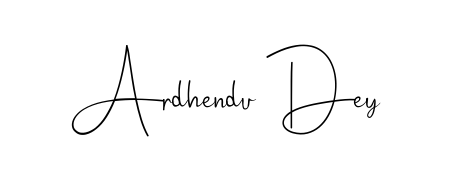 Give your name Ardhendu Dey an exquisite flair with the Andilay-7BmLP script font. Ideal for contracts, resumes, and formal letterheads. Ardhendu Dey signature style 4 images and pictures png