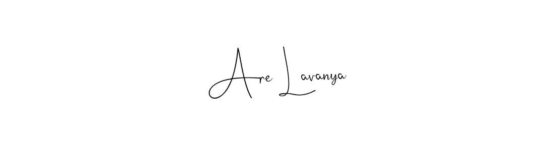 How to make Are Lavanya name signature. Use Andilay-7BmLP style for creating short signs online. This is the latest handwritten sign. Are Lavanya signature style 4 images and pictures png