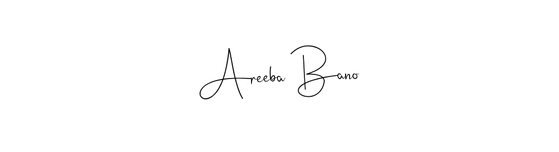 You can use this online signature creator to create a handwritten signature for the name Areeba Bano. This is the best online autograph maker. Areeba Bano signature style 4 images and pictures png