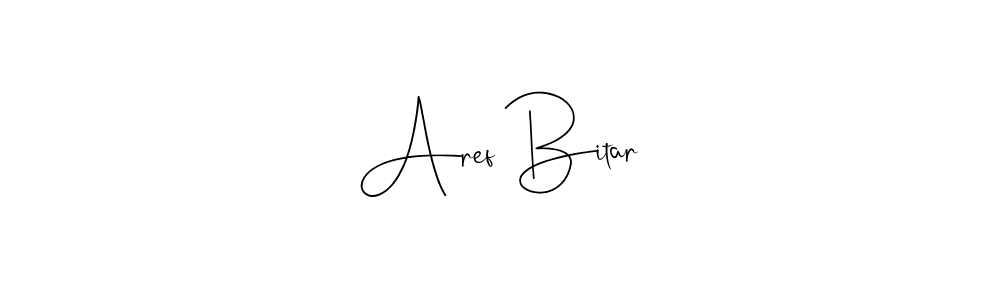 You should practise on your own different ways (Andilay-7BmLP) to write your name (Aref Bitar) in signature. don't let someone else do it for you. Aref Bitar signature style 4 images and pictures png