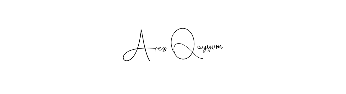 You can use this online signature creator to create a handwritten signature for the name Arez Qayyum. This is the best online autograph maker. Arez Qayyum signature style 4 images and pictures png