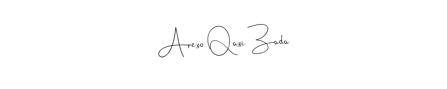 Also You can easily find your signature by using the search form. We will create Arezo Qazi Zada name handwritten signature images for you free of cost using Andilay-7BmLP sign style. Arezo Qazi Zada signature style 4 images and pictures png