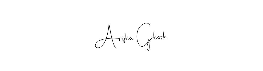 Design your own signature with our free online signature maker. With this signature software, you can create a handwritten (Andilay-7BmLP) signature for name Argha Ghosh. Argha Ghosh signature style 4 images and pictures png