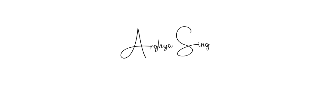Make a short Arghya Sing signature style. Manage your documents anywhere anytime using Andilay-7BmLP. Create and add eSignatures, submit forms, share and send files easily. Arghya Sing signature style 4 images and pictures png