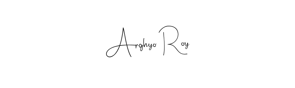Also You can easily find your signature by using the search form. We will create Arghyo Roy name handwritten signature images for you free of cost using Andilay-7BmLP sign style. Arghyo Roy signature style 4 images and pictures png