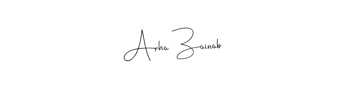 Best and Professional Signature Style for Arha Zainab. Andilay-7BmLP Best Signature Style Collection. Arha Zainab signature style 4 images and pictures png