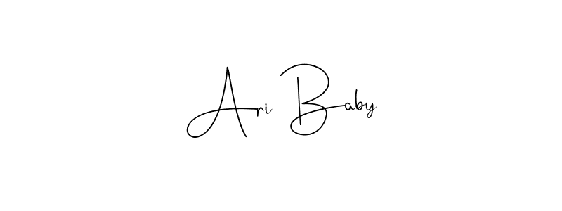 Also we have Ari Baby name is the best signature style. Create professional handwritten signature collection using Andilay-7BmLP autograph style. Ari Baby signature style 4 images and pictures png