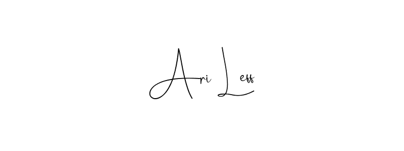 The best way (Andilay-7BmLP) to make a short signature is to pick only two or three words in your name. The name Ari Leff include a total of six letters. For converting this name. Ari Leff signature style 4 images and pictures png