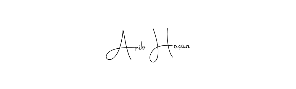 You should practise on your own different ways (Andilay-7BmLP) to write your name (Arib Hasan) in signature. don't let someone else do it for you. Arib Hasan signature style 4 images and pictures png