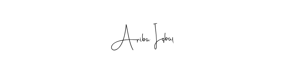 You can use this online signature creator to create a handwritten signature for the name Ariba Iqbal. This is the best online autograph maker. Ariba Iqbal signature style 4 images and pictures png