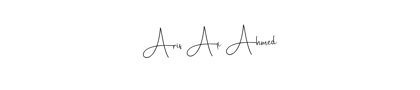 Similarly Andilay-7BmLP is the best handwritten signature design. Signature creator online .You can use it as an online autograph creator for name Arif Ali Ahmed. Arif Ali Ahmed signature style 4 images and pictures png