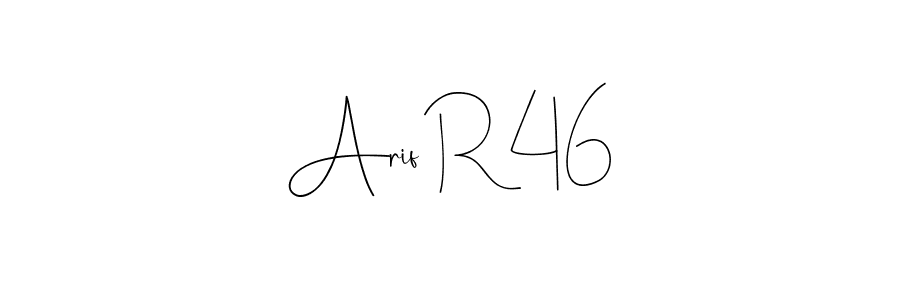 How to make Arif R 46 signature? Andilay-7BmLP is a professional autograph style. Create handwritten signature for Arif R 46 name. Arif R 46 signature style 4 images and pictures png