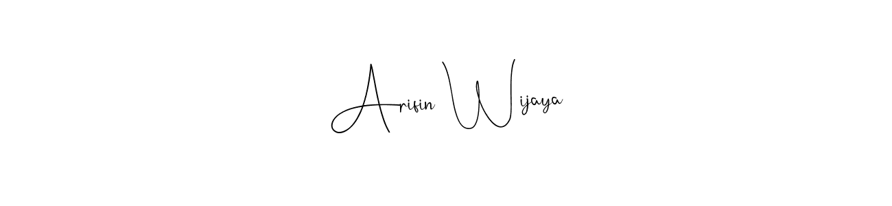 This is the best signature style for the Arifin Wijaya name. Also you like these signature font (Andilay-7BmLP). Mix name signature. Arifin Wijaya signature style 4 images and pictures png