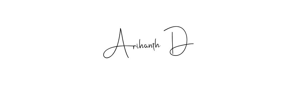 Once you've used our free online signature maker to create your best signature Andilay-7BmLP style, it's time to enjoy all of the benefits that Arihanth D name signing documents. Arihanth D signature style 4 images and pictures png