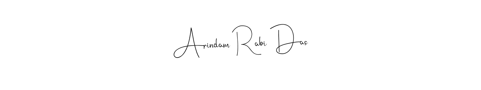 Create a beautiful signature design for name Arindam Rabi Das. With this signature (Andilay-7BmLP) fonts, you can make a handwritten signature for free. Arindam Rabi Das signature style 4 images and pictures png
