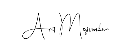 Achieve flawless digital penmanship with Arit Majumder name in Andilay-7BmLP font. The perfect tool for creating online signatures. Arit Majumder signature style 4 images and pictures png