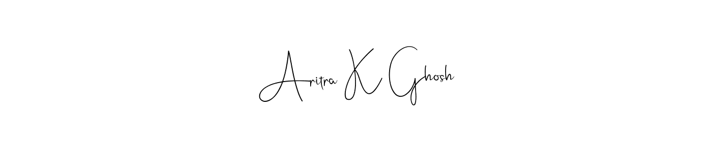 Aritra K Ghosh stylish signature style. Best Handwritten Sign (Andilay-7BmLP) for my name. Handwritten Signature Collection Ideas for my name Aritra K Ghosh. Aritra K Ghosh signature style 4 images and pictures png