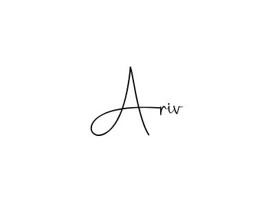 You can use this online signature creator to create a handwritten signature for the name Ariv. This is the best online autograph maker. Ariv signature style 4 images and pictures png