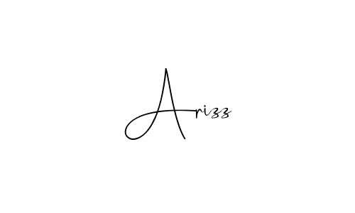 if you are searching for the best signature style for your name Arizz. so please give up your signature search. here we have designed multiple signature styles  using Andilay-7BmLP. Arizz signature style 4 images and pictures png