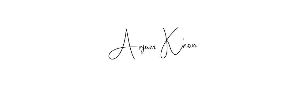 Make a beautiful signature design for name Arjam Khan. Use this online signature maker to create a handwritten signature for free. Arjam Khan signature style 4 images and pictures png