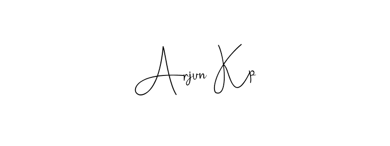Also we have Arjun Kp name is the best signature style. Create professional handwritten signature collection using Andilay-7BmLP autograph style. Arjun Kp signature style 4 images and pictures png