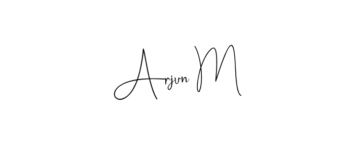 Once you've used our free online signature maker to create your best signature Andilay-7BmLP style, it's time to enjoy all of the benefits that Arjun M name signing documents. Arjun M signature style 4 images and pictures png