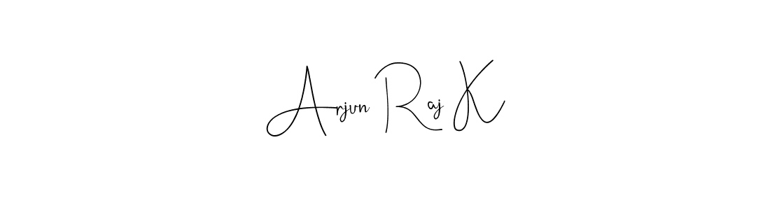 Arjun Raj K stylish signature style. Best Handwritten Sign (Andilay-7BmLP) for my name. Handwritten Signature Collection Ideas for my name Arjun Raj K. Arjun Raj K signature style 4 images and pictures png