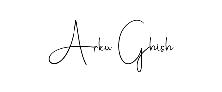 Create your official email sign-off with Arka Ghish name in Andilay-7BmLP style. Crisp, clean, and perfectly legible across all screens. Arka Ghish signature style 4 images and pictures png