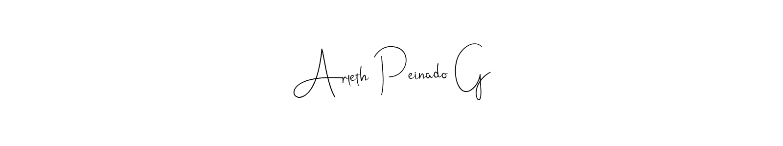 How to make Arleth Peinado G signature? Andilay-7BmLP is a professional autograph style. Create handwritten signature for Arleth Peinado G name. Arleth Peinado G signature style 4 images and pictures png