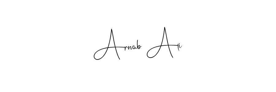 Also You can easily find your signature by using the search form. We will create Arnab Ali name handwritten signature images for you free of cost using Andilay-7BmLP sign style. Arnab Ali signature style 4 images and pictures png