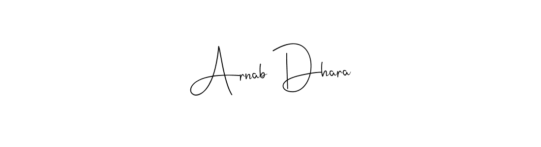 Create a beautiful signature design for name Arnab Dhara. With this signature (Andilay-7BmLP) fonts, you can make a handwritten signature for free. Arnab Dhara signature style 4 images and pictures png