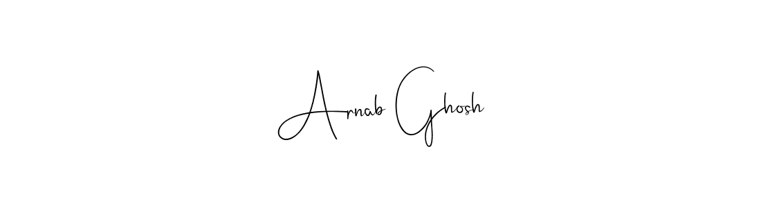 Create a beautiful signature design for name Arnab Ghosh. With this signature (Andilay-7BmLP) fonts, you can make a handwritten signature for free. Arnab Ghosh signature style 4 images and pictures png