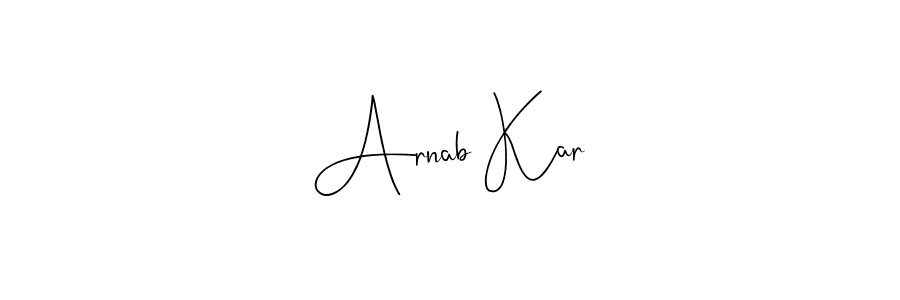 How to make Arnab Kar signature? Andilay-7BmLP is a professional autograph style. Create handwritten signature for Arnab Kar name. Arnab Kar signature style 4 images and pictures png