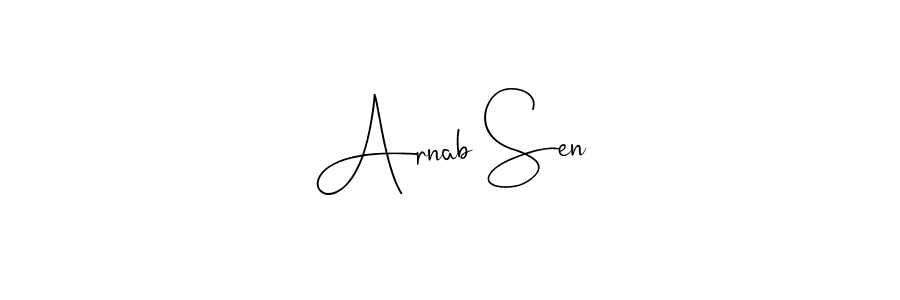 It looks lik you need a new signature style for name Arnab Sen. Design unique handwritten (Andilay-7BmLP) signature with our free signature maker in just a few clicks. Arnab Sen signature style 4 images and pictures png