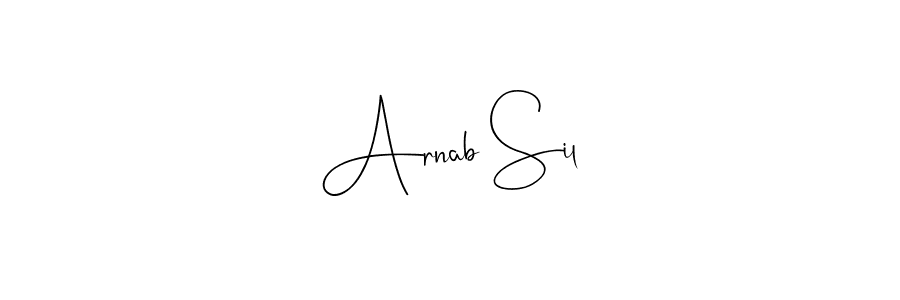 Use a signature maker to create a handwritten signature online. With this signature software, you can design (Andilay-7BmLP) your own signature for name Arnab Sil. Arnab Sil signature style 4 images and pictures png