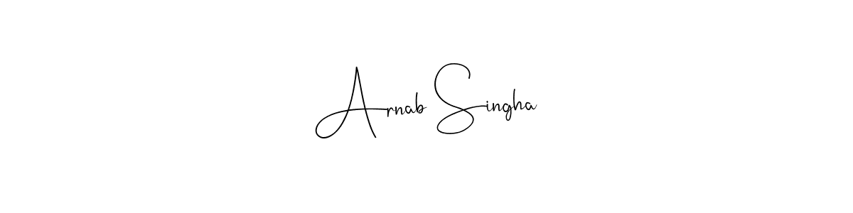 Andilay-7BmLP is a professional signature style that is perfect for those who want to add a touch of class to their signature. It is also a great choice for those who want to make their signature more unique. Get Arnab Singha name to fancy signature for free. Arnab Singha signature style 4 images and pictures png