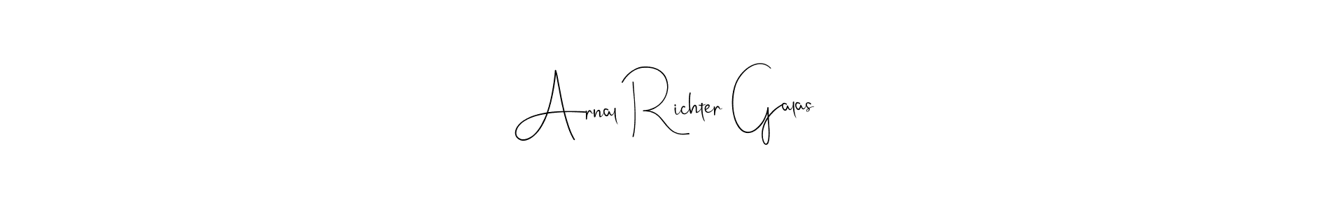 You should practise on your own different ways (Andilay-7BmLP) to write your name (Arnal Richter Galas) in signature. don't let someone else do it for you. Arnal Richter Galas signature style 4 images and pictures png