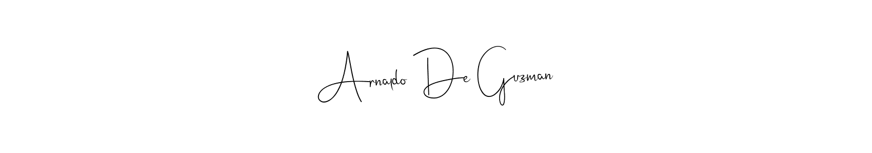 Andilay-7BmLP is a professional signature style that is perfect for those who want to add a touch of class to their signature. It is also a great choice for those who want to make their signature more unique. Get Arnaldo De Guzman name to fancy signature for free. Arnaldo De Guzman signature style 4 images and pictures png