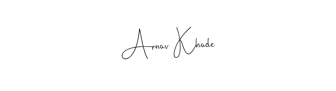 Once you've used our free online signature maker to create your best signature Andilay-7BmLP style, it's time to enjoy all of the benefits that Arnav Khade name signing documents. Arnav Khade signature style 4 images and pictures png