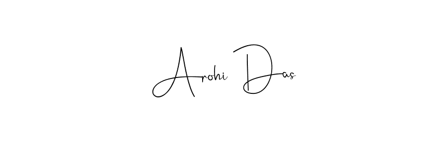 Make a beautiful signature design for name Arohi Das. With this signature (Andilay-7BmLP) style, you can create a handwritten signature for free. Arohi Das signature style 4 images and pictures png