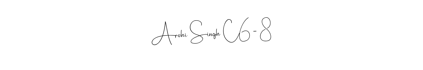 Here are the top 10 professional signature styles for the name Arohi Singh C6 - 8. These are the best autograph styles you can use for your name. Arohi Singh C6 - 8 signature style 4 images and pictures png
