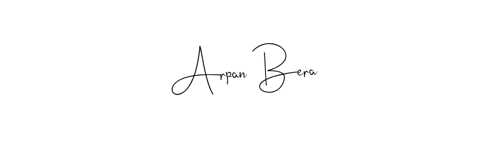 Design your own signature with our free online signature maker. With this signature software, you can create a handwritten (Andilay-7BmLP) signature for name Arpan Bera. Arpan Bera signature style 4 images and pictures png